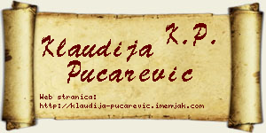 Klaudija Pucarević vizit kartica